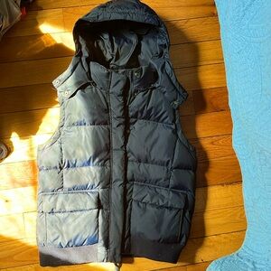 Gap Navy Blue Puffer Vest Womens Size Large